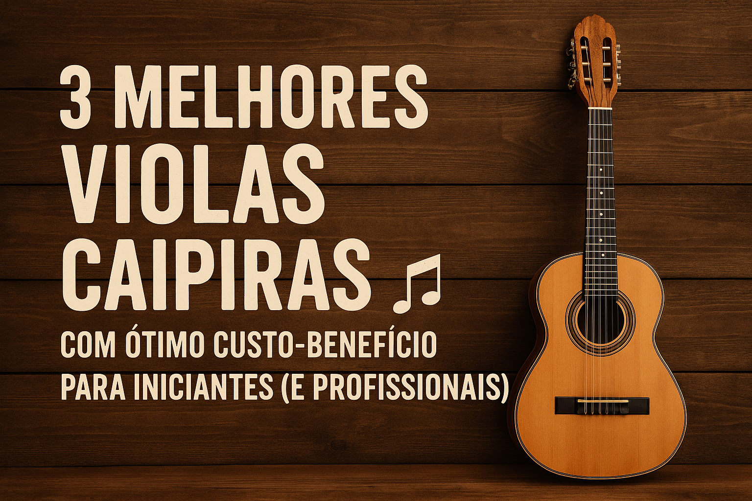 Top 3 Melhores Violas Caipiras com Excelente Custo-Benefício para Iniciantes até Profissionais!